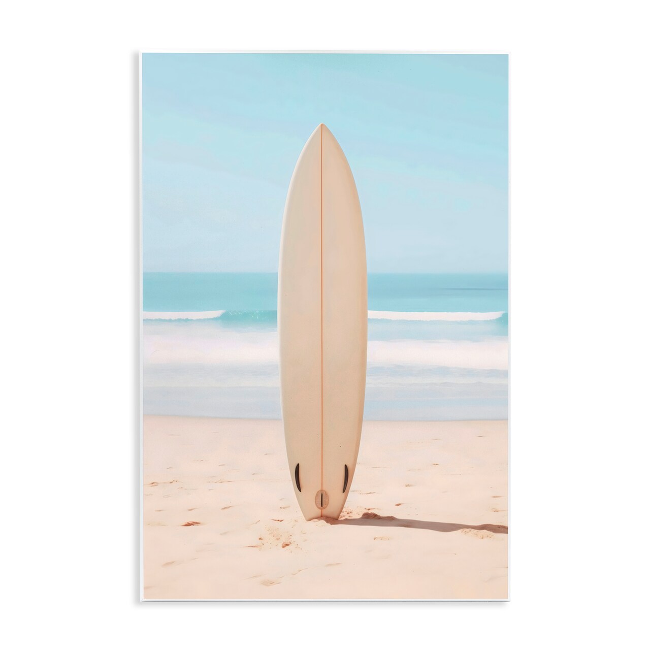 Stupell Industries Neutral Centered Surfboard Wall Plaque Art, design by LSR Design Studio